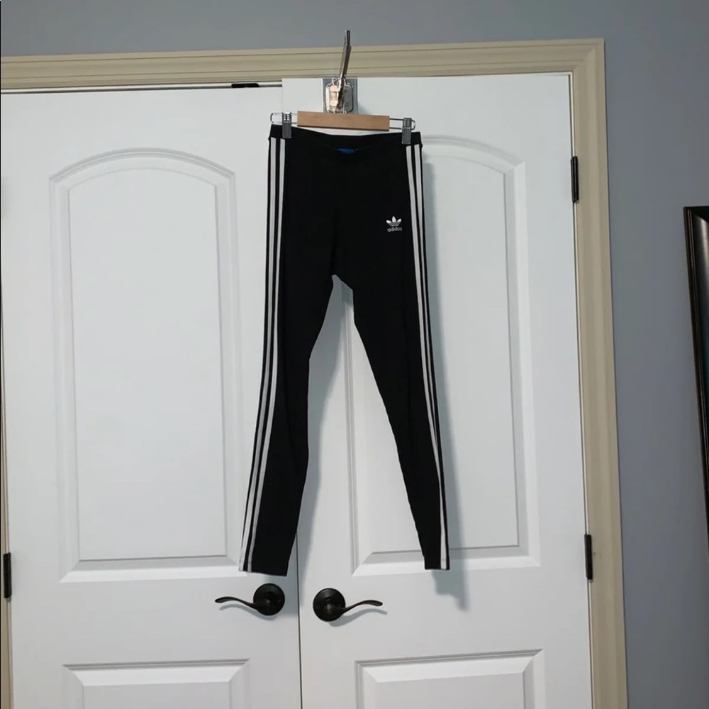 Adidas striped leggings